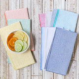 Seersucker Cloth Napkins Set of 8