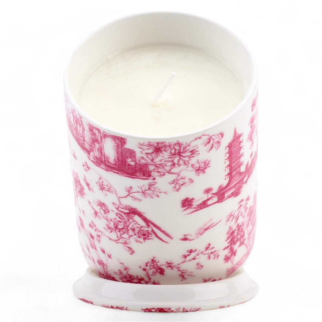 Lidded Toile Candle