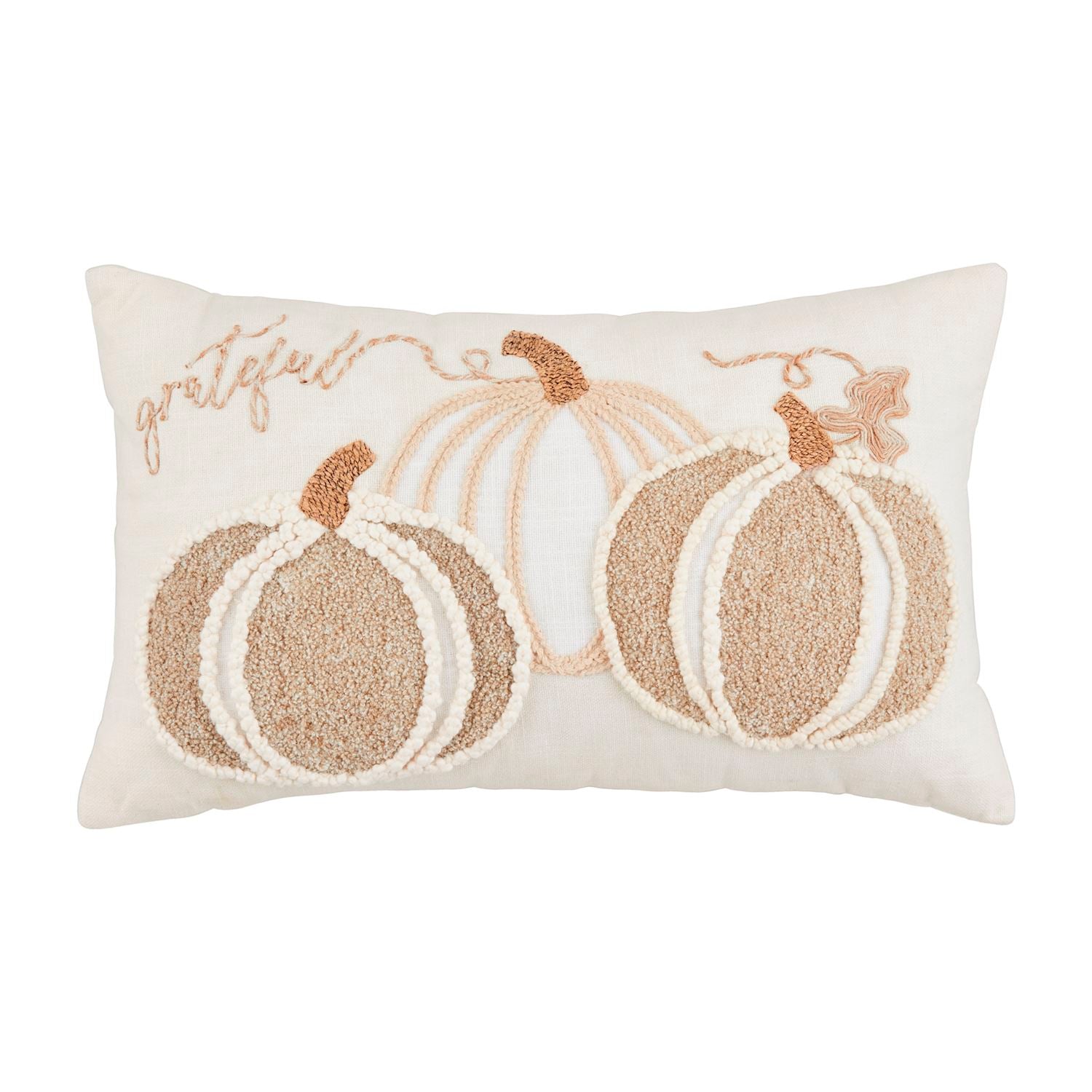 Neutral Pumpkin Lumbar Pillow