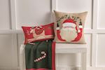 Santa Christmas Felt Pillow