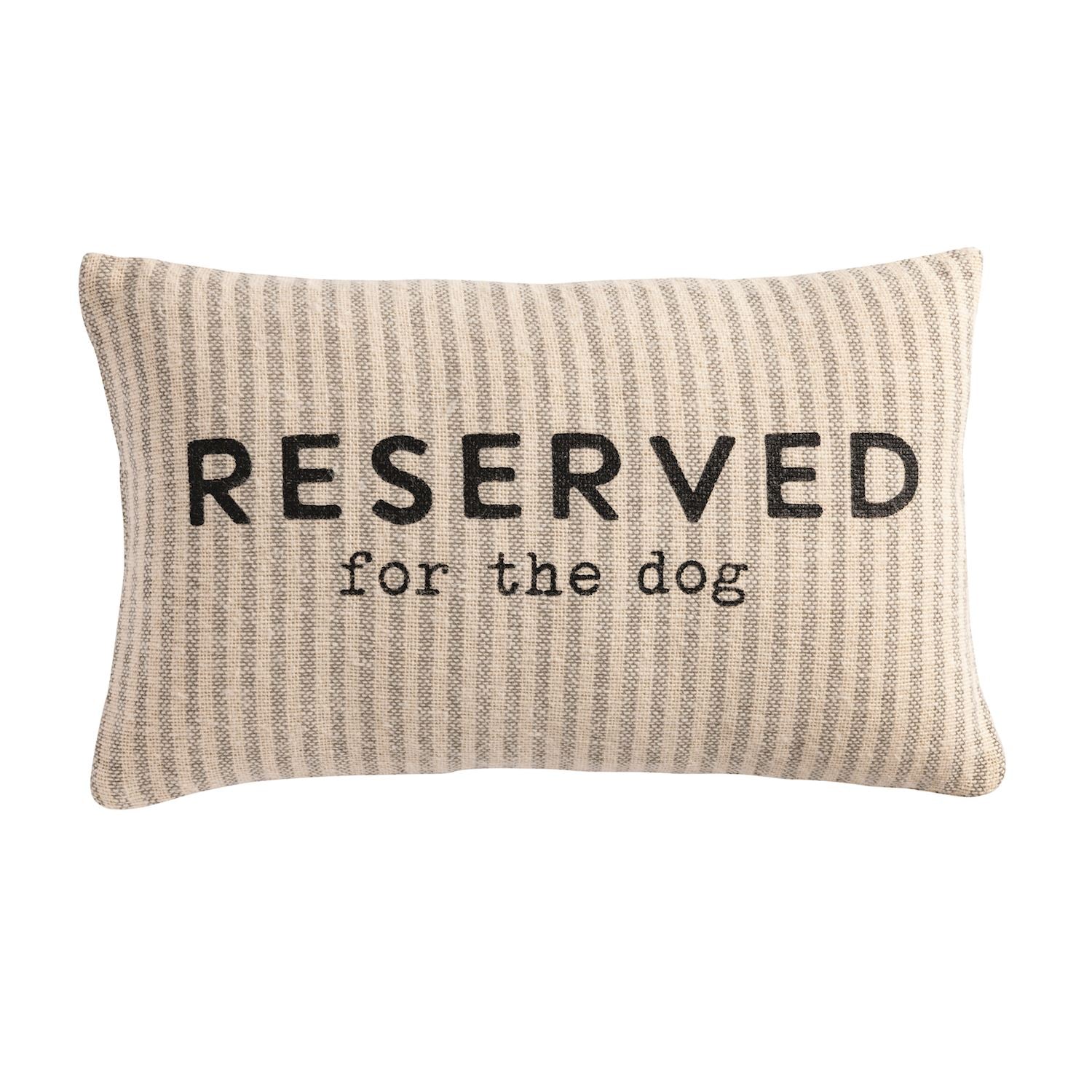 Spoiled Pet Striped Pillow
