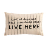 Spoiled Pet Striped Pillow