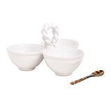 Braided Handle Triple Tidbit