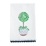Blue Potted Plant Towel