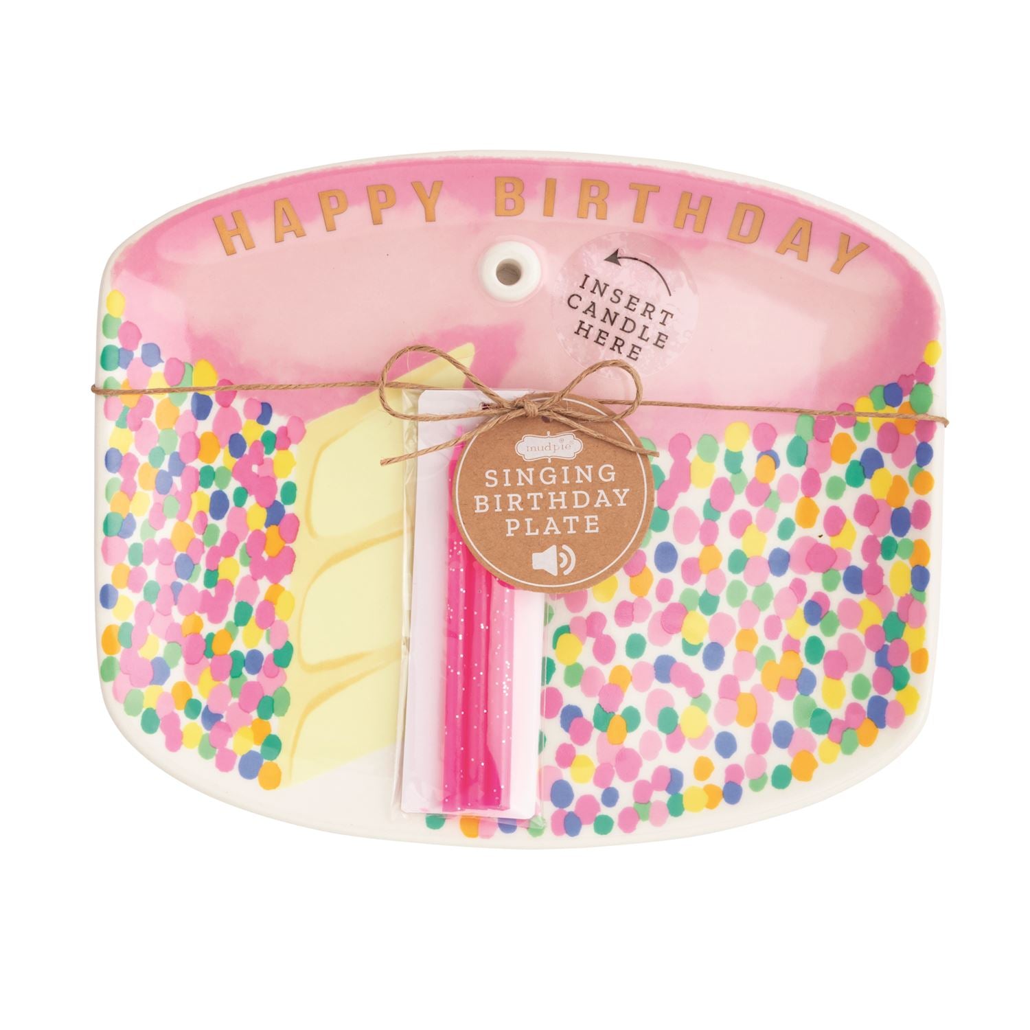 Singing Candle Holder Plate