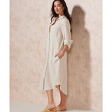 Classic Linen Shirt Dress