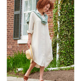 Classic Linen Shirt Dress