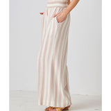 Linen Blend Striped Pant