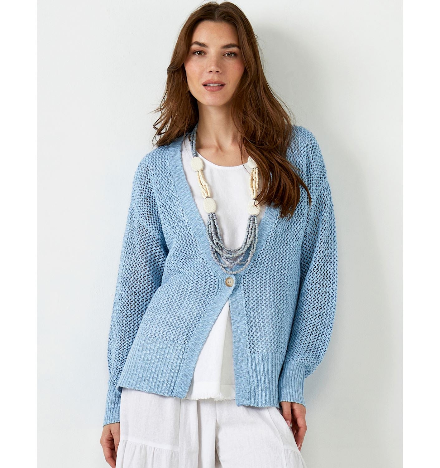 Knit Mesh Cardigan