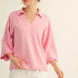 Stella Scalloped Top