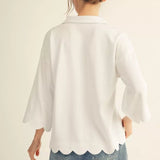 Stella Scalloped Top
