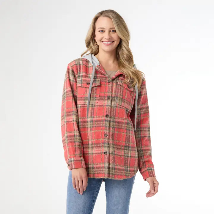 Quinn Hooded Front Shacket