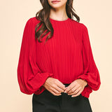 Adalyn Pleated Blouse