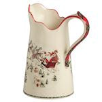 Christmas Santa Scene Pitcher