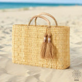 Large Palm Leaf Market Baskets