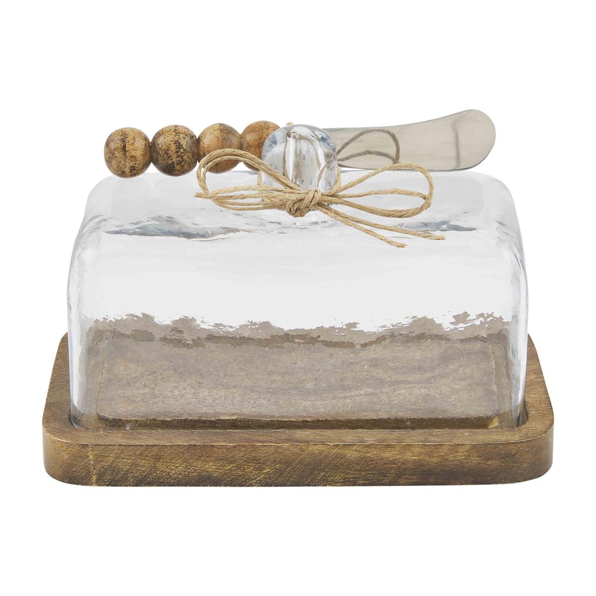 Beaded Butter Dish-MUD