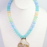 Brea Stone Beaded Shell Necklace