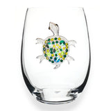 Jeweled Stemless Wine Glass