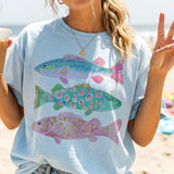 Coastal Preppy Fish Tee