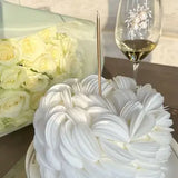Pearl Bouquet Stemmed Wine Glass