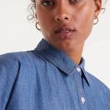 Denim Midi Shirt Dress