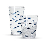 Blue Fish Acrylic Drinking Glass