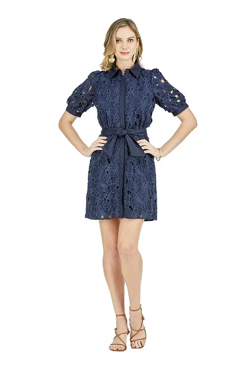 Margaret Lace Shirt Dress