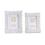 White Wicker Weave Photo Frame