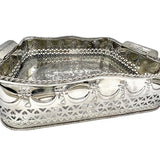 Polished Nickel Embossed Tray - Small