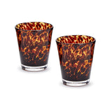 Tortoise Double Old Fashion Glass