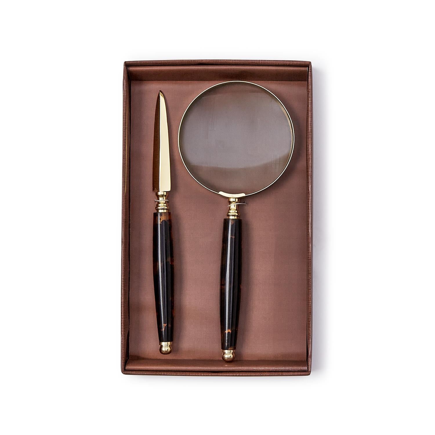 Magnifier + Letter Opener Gift Set