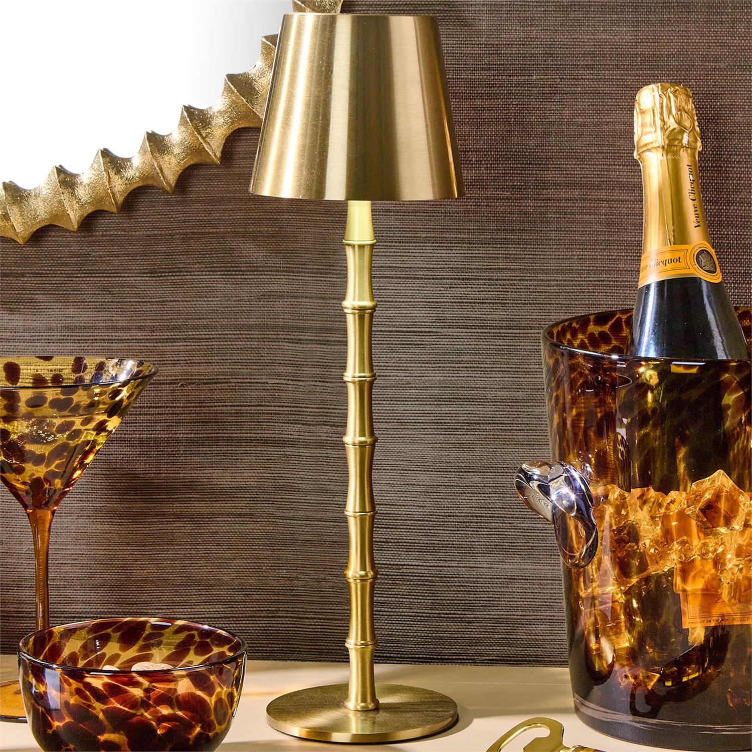 LED Bamboo Table Lamp
