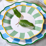 Striped Salad Plate