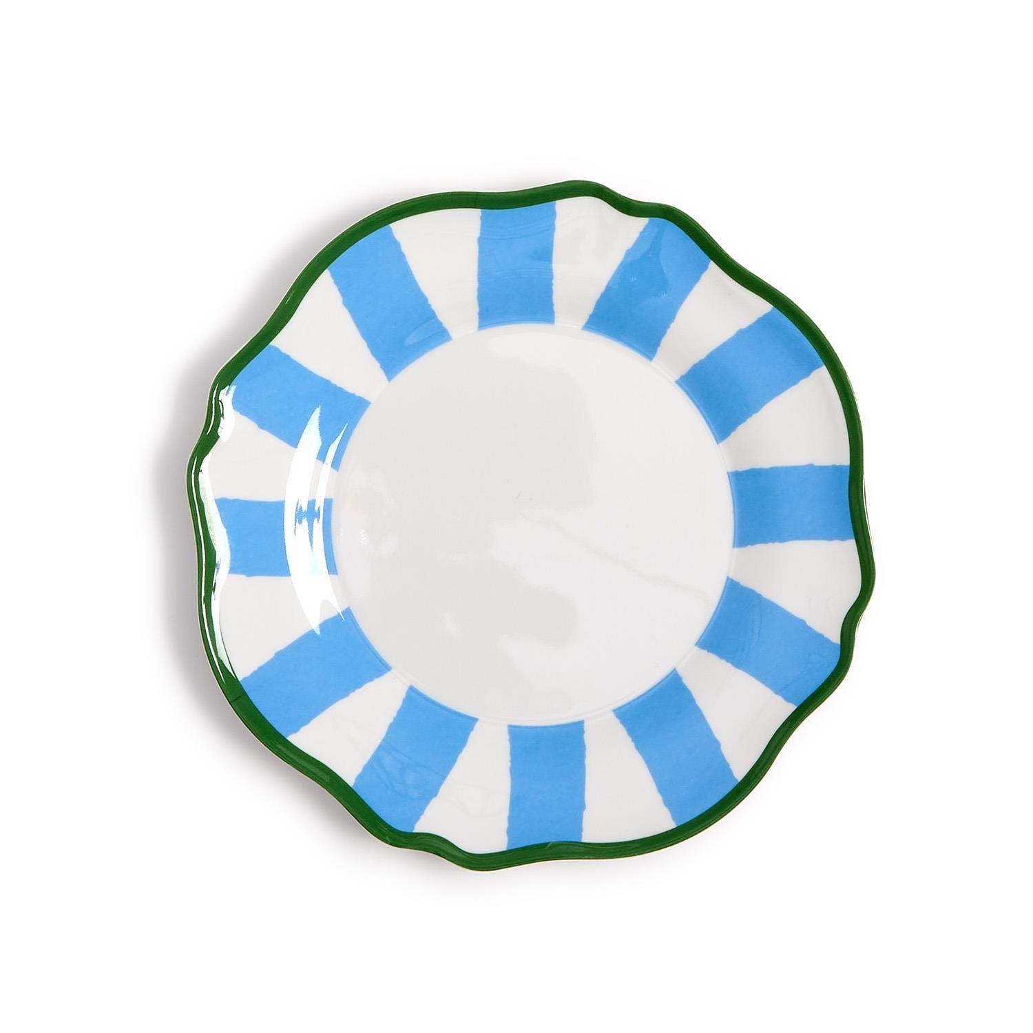 Striped Salad Plate