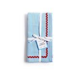 Blue Stripe Dinner Napkins Set of 4