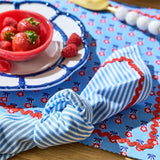Blue Stripe Dinner Napkins Set of 4