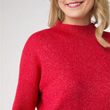 Heavenly Glitz Mock Neck Tunic
