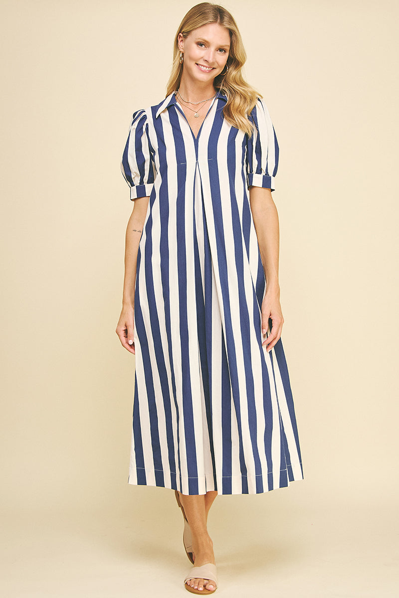 Berry Stripe Dress