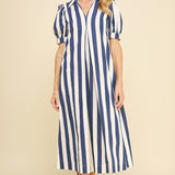 Berry Stripe Dress