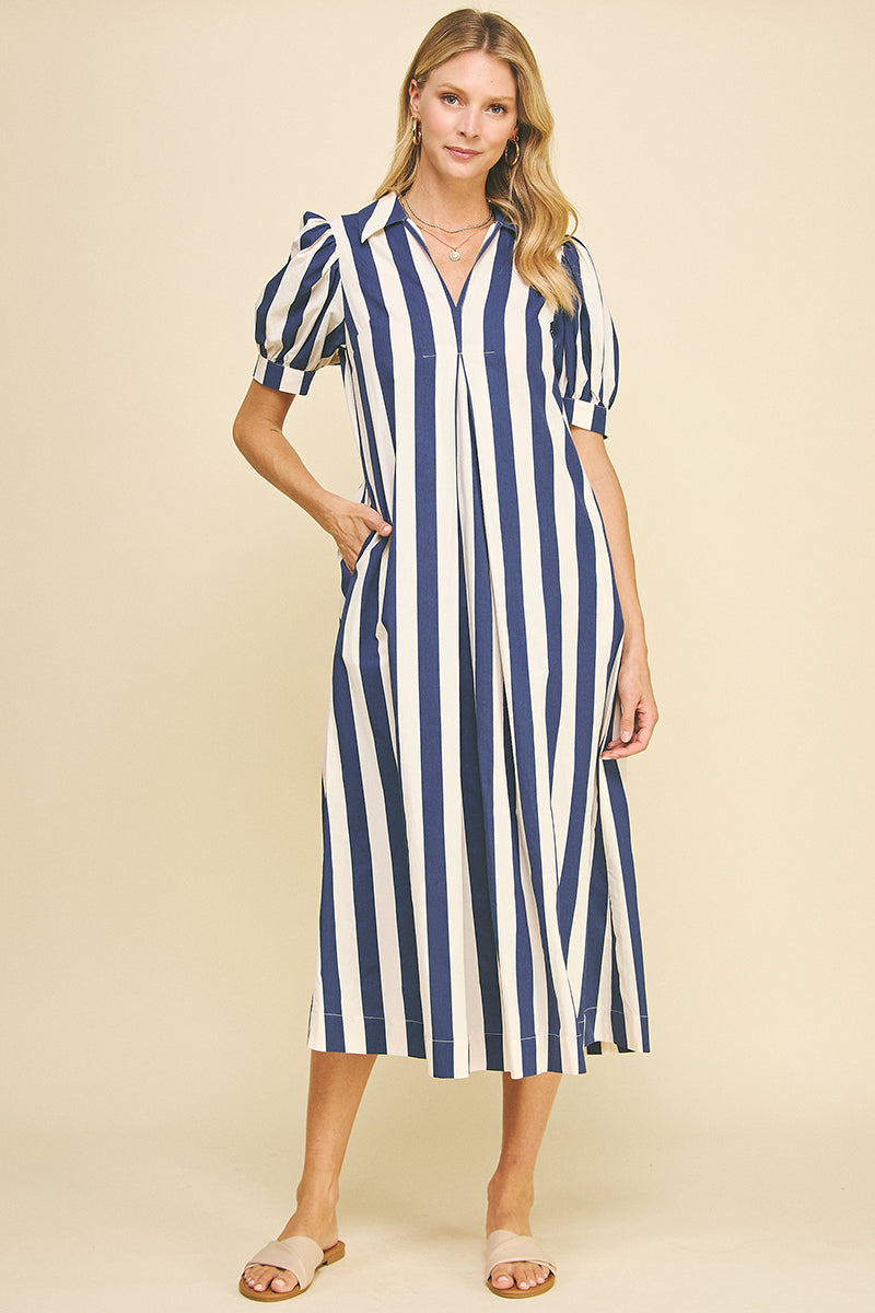 Berry Stripe Dress