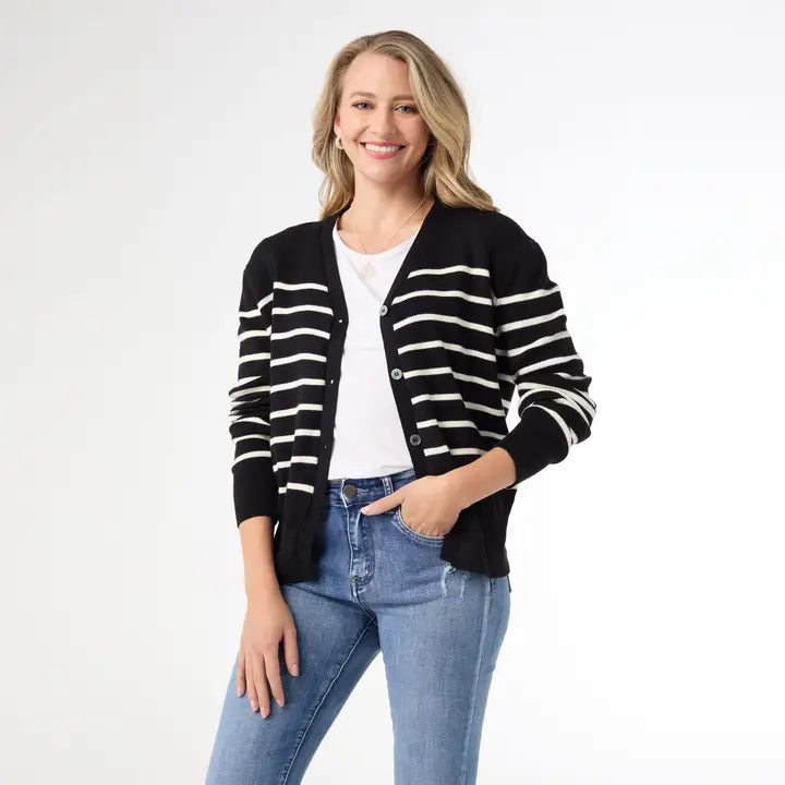 Winn Striped Cardigan