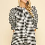 Gingham Button Down Shirt
