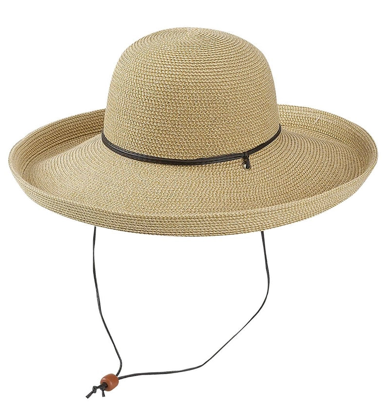 Soft Paper Braid Kettle Brim Hat