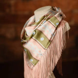 Dots and Stripes Fringe Scarf