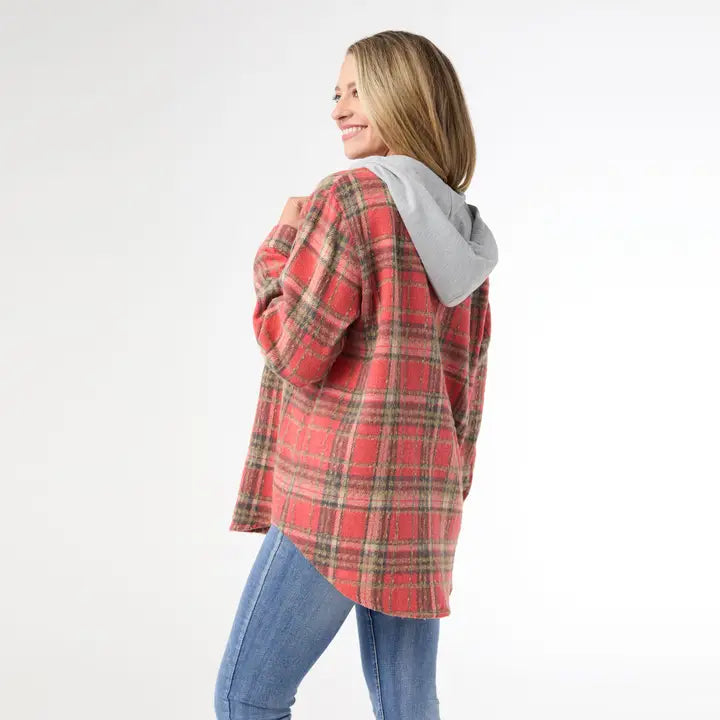 Quinn Hooded Front Shacket