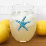 Jeweled Stemless Wine Glass