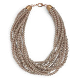 Chunky Multistrand Pearl Necklace