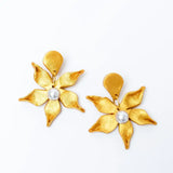 Stargazer Lily & Pearl Dangles