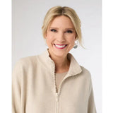 Heavenly Luxe Rhinestone Zip Cardigan