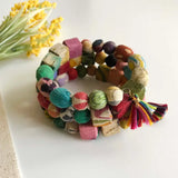 Kantha Spiral Shaped Bracelet